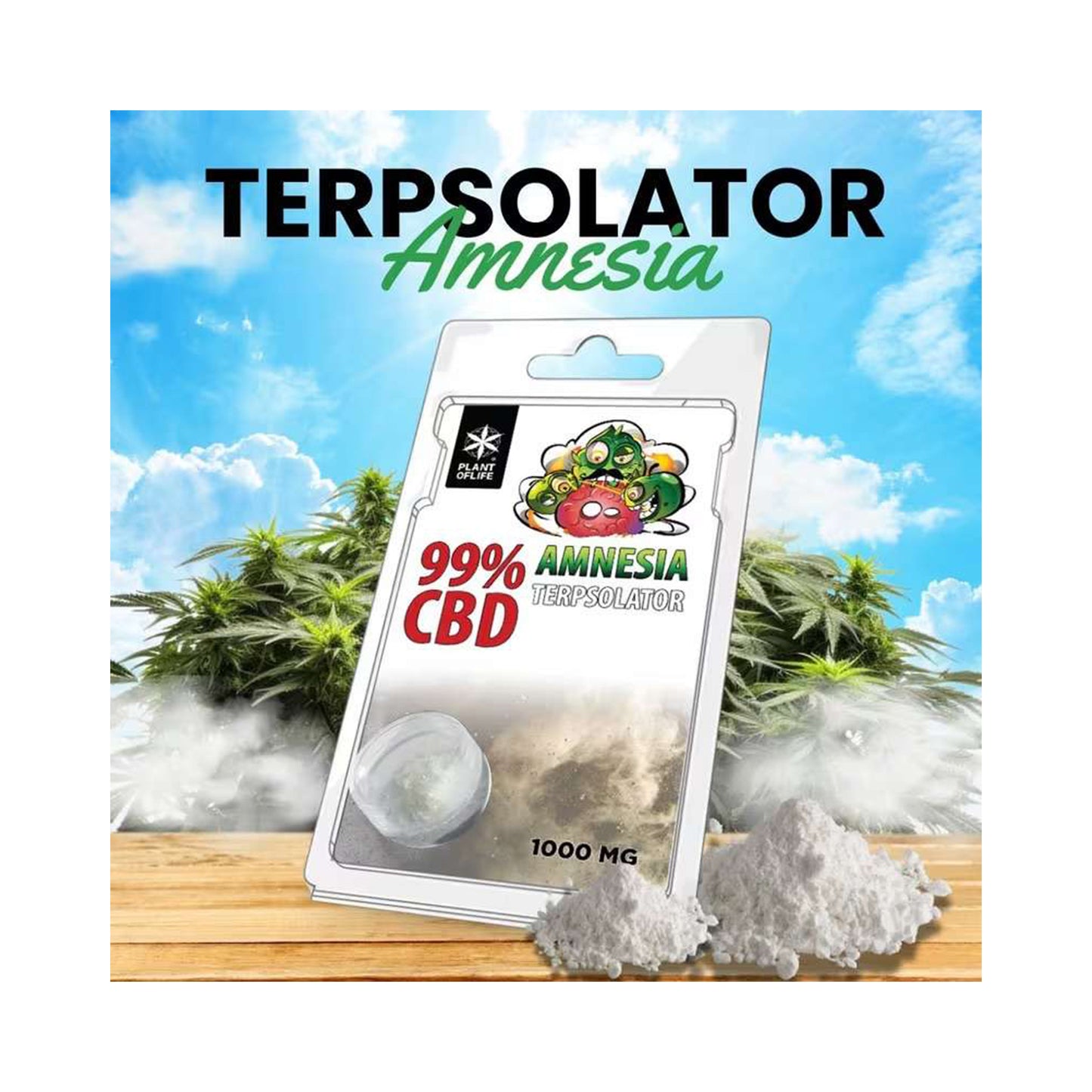 Terpsolator 99% CBD 1000mg Amnesia Haze | Plant Of Life