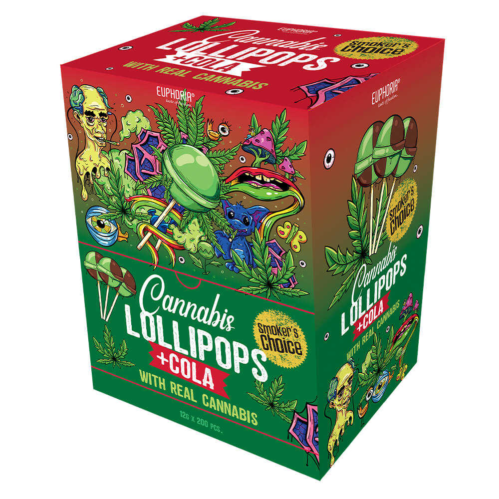 Chupa-Chupas Euphoria Cannabis Coca-Cola 🥤