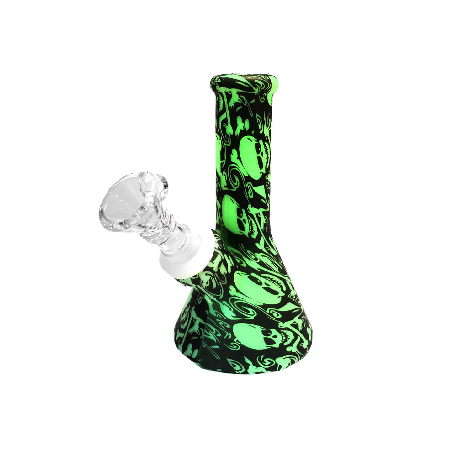 Bongo de Silicone - Caveiras q Brilham no Escuro