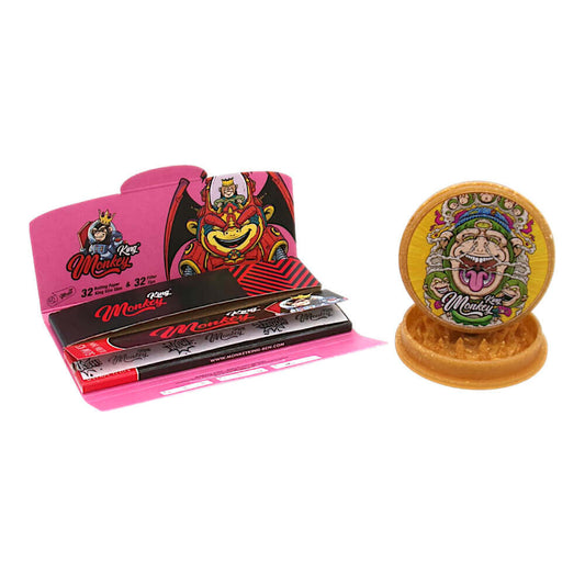 Mortalhas Monkey King Rolling c/filtros e  Grinders