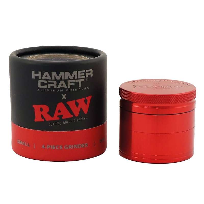 Raw X Hammercraft Grinder 4 Partes vermelho