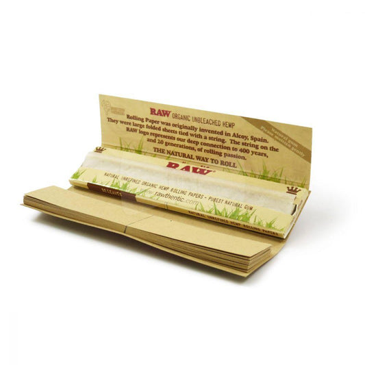 Mortalhas KingSize Raw Organic Hemp com filtros - Portuguese Clouds
